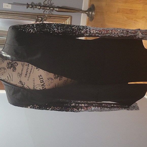 Haoyihui black and silver sequin blazer - Picture 6 of 8